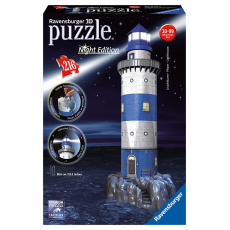 Ravensburger Maják v příboji Noční edice 3D puzzle 216 dílků