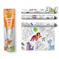 Pexi Malovací ubrusy 3 ks - Šťastní Dinosauři (Happy Dino)