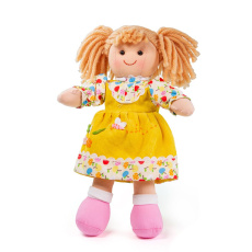 Bigjigs Toys – Látková panenka Daisy 28 cm