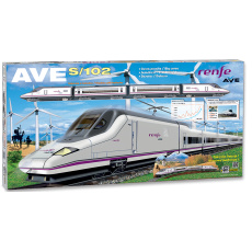 Pequetren 710 Vysokorychlostní vlak Renfe Ave S-102 s diorámatem krajiny