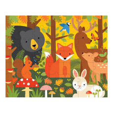 Petit Collage Puzzle 2v1 lesní zvěř