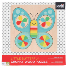 Petit Collage Dřevěné puzzle motýl