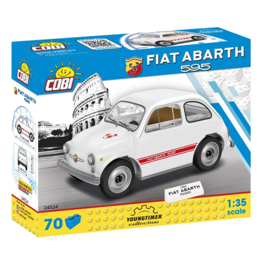 Cobi 24524 Youngtimer Fiat 500 Abarth 595, 1:35, 70 k
