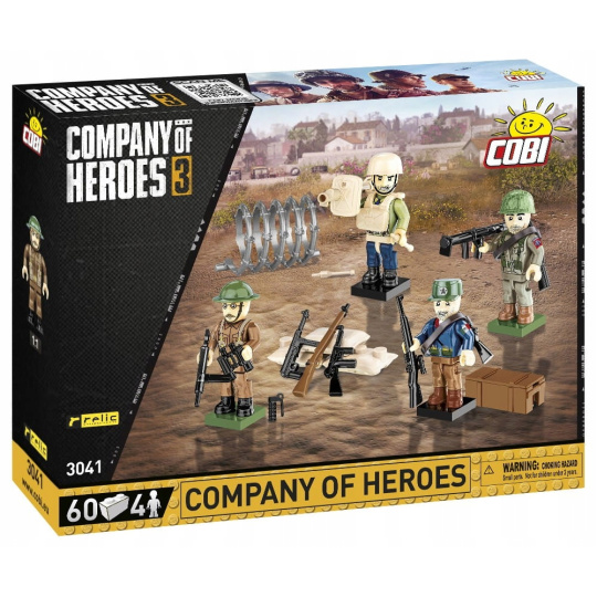 Cobi 3041 3 Figurky s doplňky - Company of Heroes 