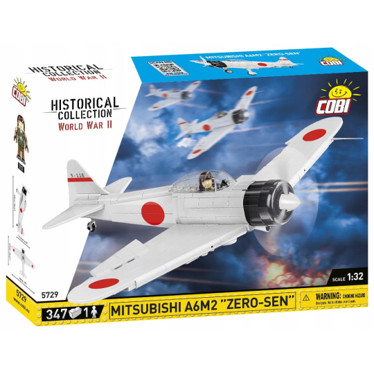 Cobi 5729 Japonský stíhací letoun Mitsubishi A6M2 „Zero-Sen“