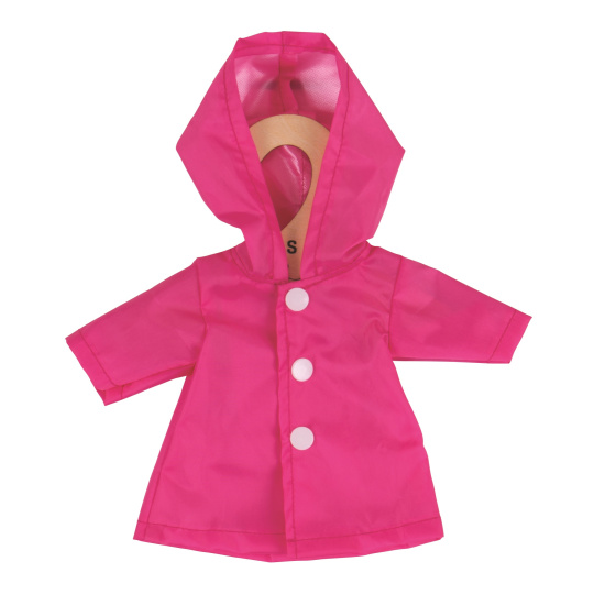 Bigjigs Toys Růžový kabátek pro panenku 28 cm